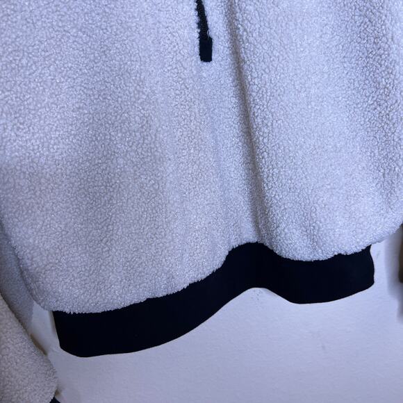 Fabletics Sherpa Beige Half Zip Pull Over XS - Picture 3 of 14